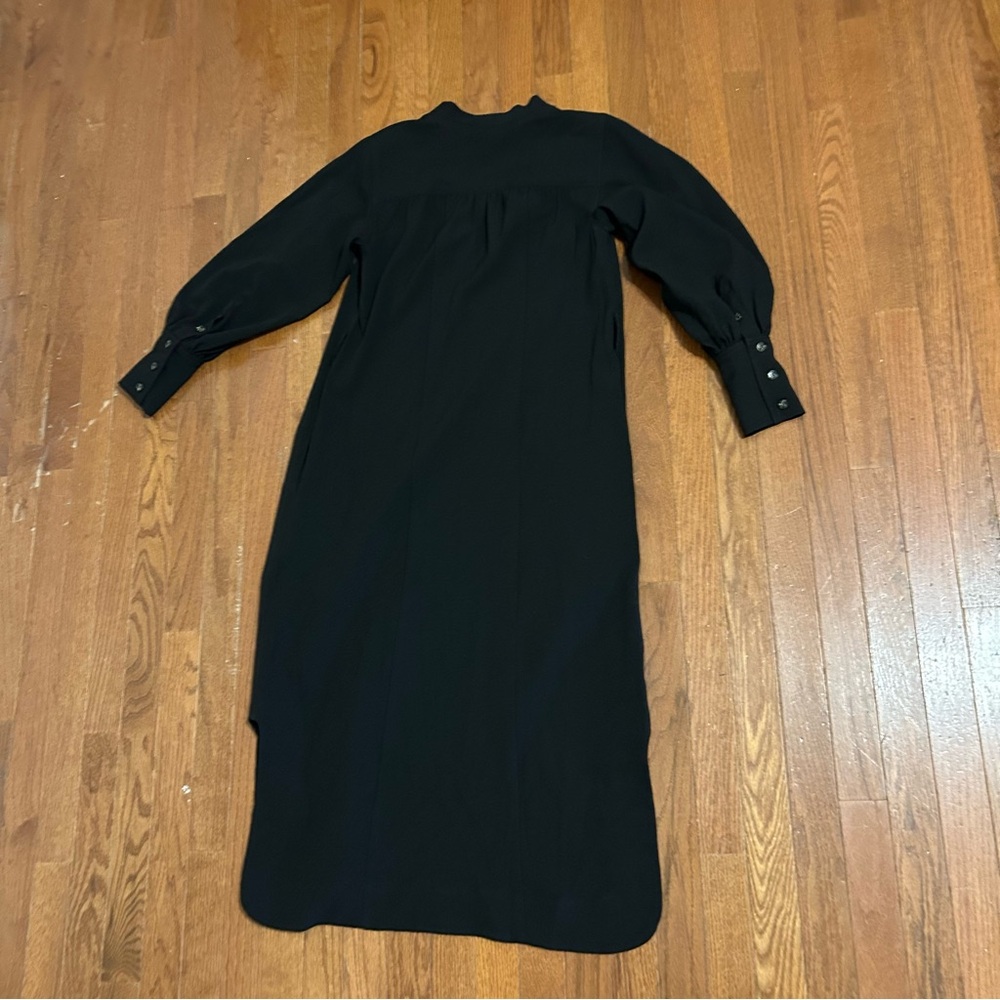 Ganni balloon sleeve crepe midi dress. - Picture 13 of 16